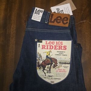 Lee 101 Rider Premium Japanese  Selvedge Denim 13oz. NWT 28W 32L